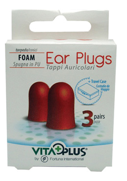 TAPPI AURICOLARI SPUGNA CONICI 3 COPPIE + CUSTODIA - farmascienza.it