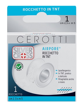 CEROTTO IN ROCCHETTO SILVER CROSS AIRPORE 2,5X500 CM 1 PEZZO - farmascienza.it