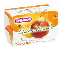 PLASMON SAPORI DI NATURA OMOGENEIZZATO MELA E BANANA 100 G X 4 PEZZI - farmascienza.it