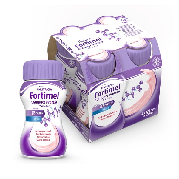 FORTIMEL COMPACT PROTEIN FRAGOLA 4 X 125 ML - farmascienza.it