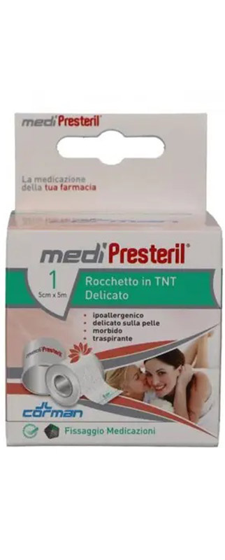 CEROTTO MEDIPRESTERIL TESSUTO NON TESSUTO IN ROCCHETTO CM 5 X 5 M - farmascienza.it