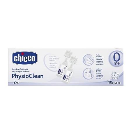 CHICCO PHYSIOCLEAN SOLUZIONE FISIOLOGICA 10 FLACONCINI 2 ML - farmascienza.it