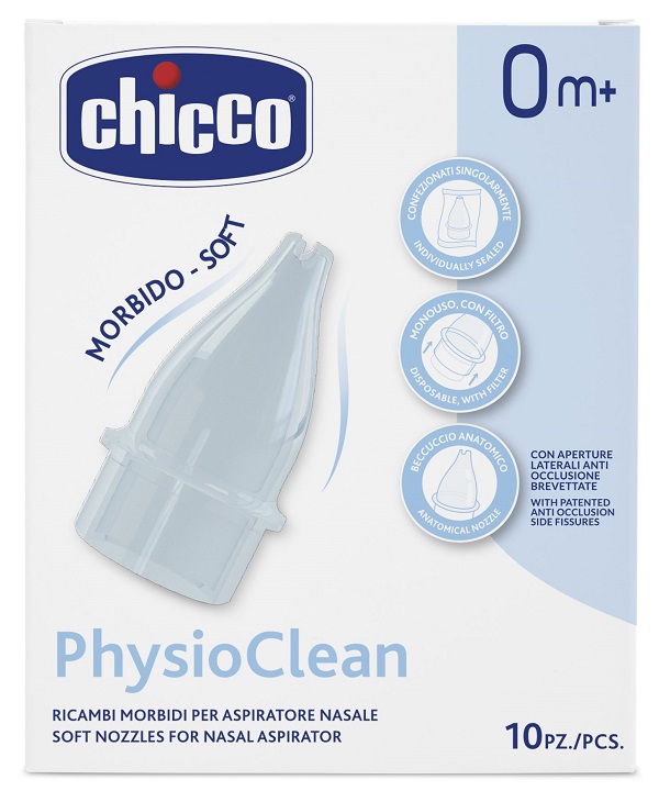 RICAMBI MORBIDI PER ASPIRATORE NASALE CHICCO PHYSIOCLEAN - farmascienza.it