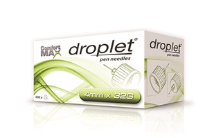 AGO PER PENNA DA INSULINA DROPLET COMFORT MAX 32 GAUGE 4 MM 100 PEZZI - farmascienza.it