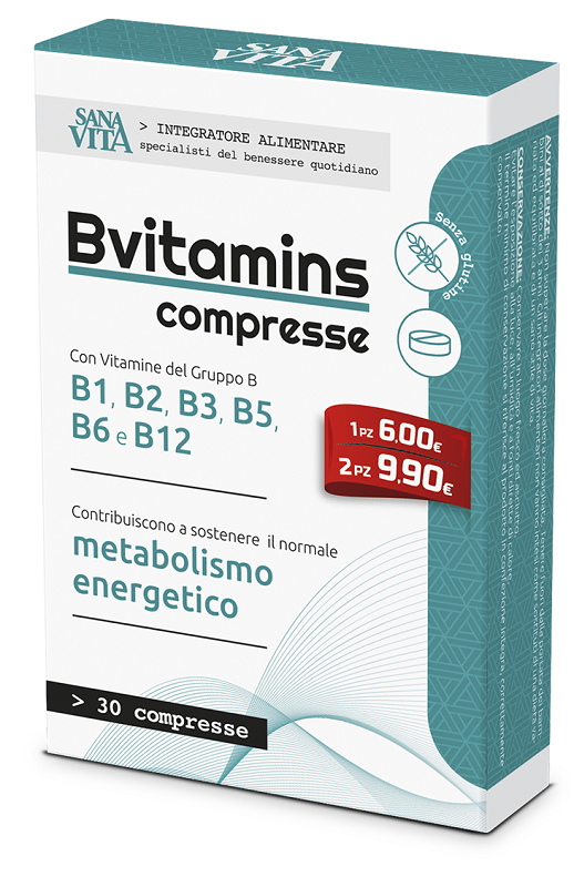 SANAVITA B-VITAMINS 30 COMPRESSE - farmascienza.it