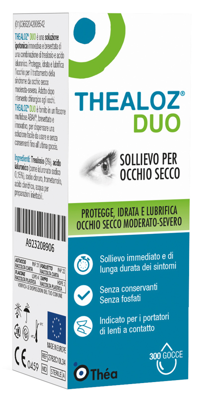 THEALOZ DUO SOLUZIONE OCULARE FLACONE 10 ML - farmascienza.it