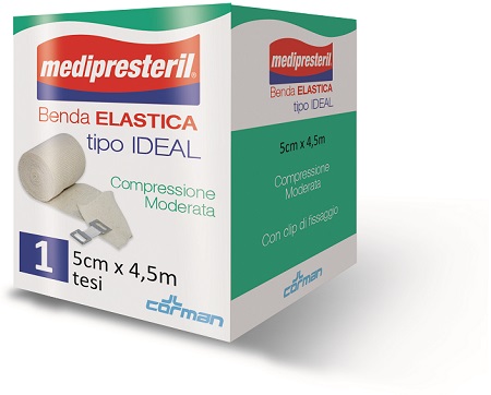 BENDA ELASTICA ORLATA IDEAL MEDIPRESTERIL CM5X450 - farmascienza.it