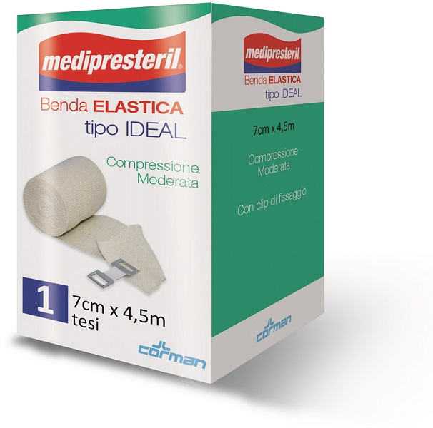 BENDA ELASTICA MEDIPRESTERIL IDEAL CM7X45MT - farmascienza.it