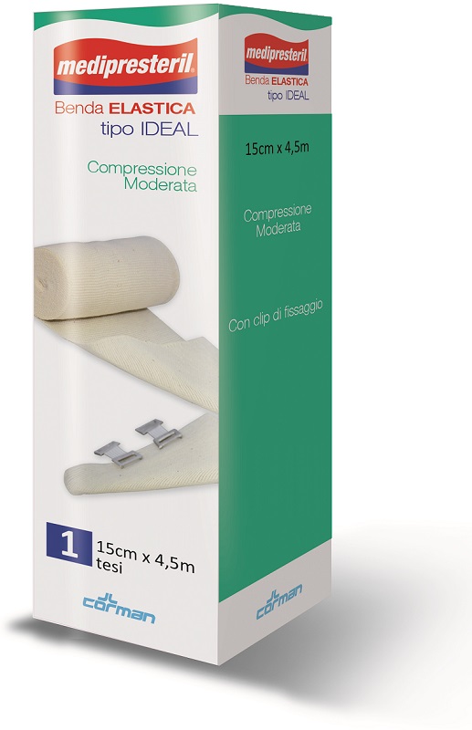 BENDA ELASTICA MEDIPRESTERIL IDEAL CM15X45MT - farmascienza.it