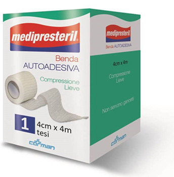 BENDA ADESIVA MEDIPRESTERIL 4X400CM - farmascienza.it