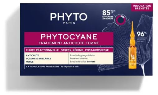 PHYTO PARIS PHYTOCYANE TRATTAMENTO ANTICADUTA CAPELLI DONNA 12 FIALE 7,5 ML - farmascienza.it