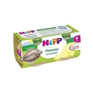 HIPP OMOGENEIZZATO PLATESSA CON PATATE 2X80 G - farmascienza.it