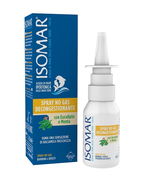ISOMAR SOLUZIONE ACQUA MARE NASO IPERTONICA NASO SPRAY DECONGESTIONANTE 30 ML - farmascienza.it