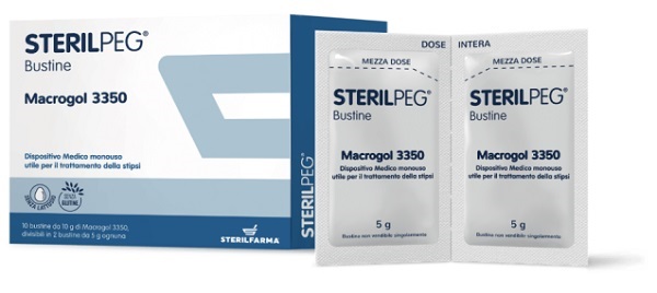 STERILPEG MACROGOL 3350 10 BUSTINE BIPARTITE 10 G - farmascienza.it