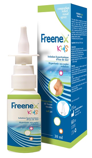 FREENEX IPERTONICO KIDS SPRAY NASALE CON ACQUA DI MARE 30 ML - farmascienza.it