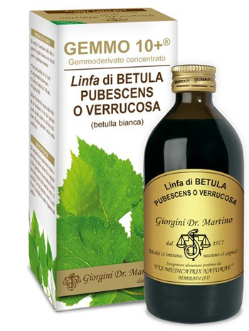 GEMMO 10+ BETULLA B LINFA 200 ML LIQUIDO ANALCOLICO - farmascienza.it