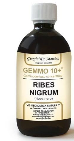 GEMMO 10+ RIBES NERO 500 ML LIQUIDO ANALCOLICO - farmascienza.it