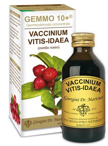 GEMMO 10+ MIRTILLO ROSSO LIQUIDO ANALCOLICO 100 ML - farmascienza.it