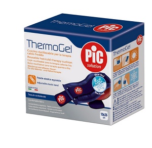 THERMOGEL CUSCINO TERAPIA CALDO FREDDO 10X26 CM CON FASCIA ELASTICA - farmascienza.it