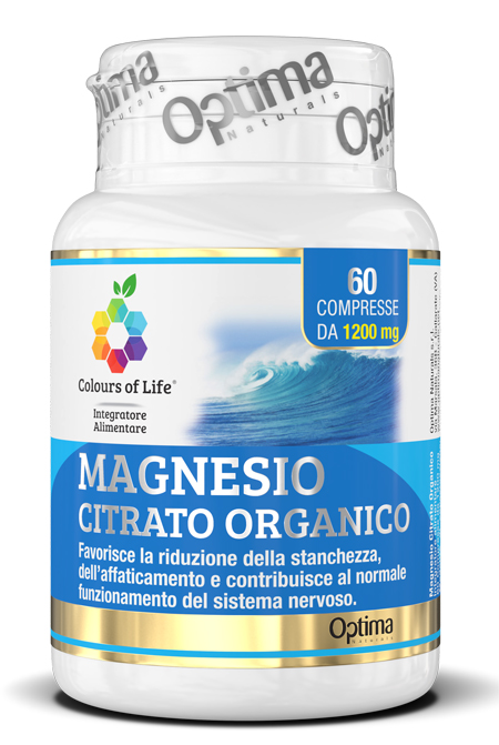 COLOURS OF LIFE MAGNESIO CITRATO ORGANICO 60 COMPRESSE 1200  MG - farmascienza.it