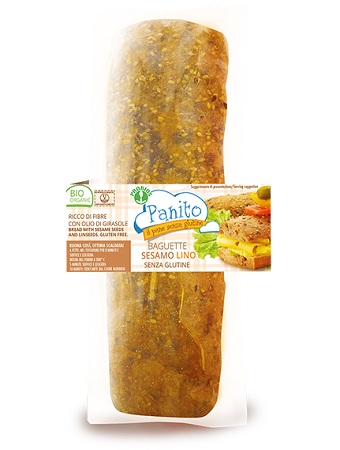 PANITO BAGUETTE CON SEMI DI SESAMO E LINO 180 G - farmascienza.it