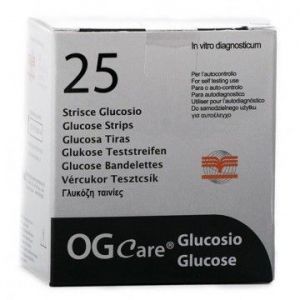 STRISCE MISURAZIONE GLICEMIA OGCARE 25 PEZZI - farmascienza.it