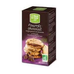LE MOULIN DU PIVERT COOKIES RIPIENI AL CIOCCOLATO BIO SENZA LIEVITO DI BIRRA SENZA UOVA CON OLIO DI GIRASOLE SENZA OLIO DI PALMA 175 G - farmascienza.it