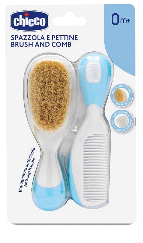CHICCO SPAZZOLA + PETTINE AZZURRO - farmascienza.it