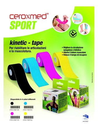 CEROXMED SPORT KINETIC TAPE BLU 1 PEZZO - farmascienza.it