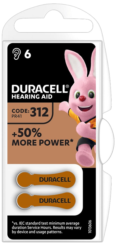 DURACELL EASY TAB 312 MARRONE BATTERIA PER APPARECCHIO ACUSTICO - farmascienza.it