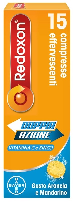 REDOXON DOPPIA AZIONE 15 COMPRESSE EFFERVESCENTI VITAMINA C ZINCO ARANCIA E MANDARINO 45,78 G - farmascienza.it