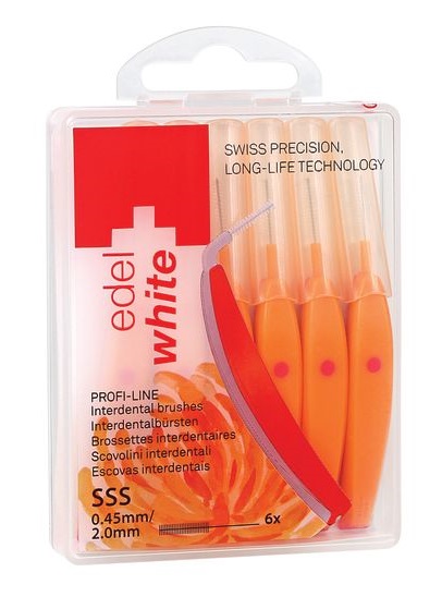 EDEL WHITE SCOVOLINO INTERDENTALE SSS 0,45MM 6 PEZZI - farmascienza.it