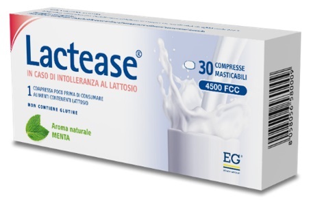 LACTEASE 4500 FCC AROMA MENTA 30 COMPRESSE MASTICABILI - farmascienza.it