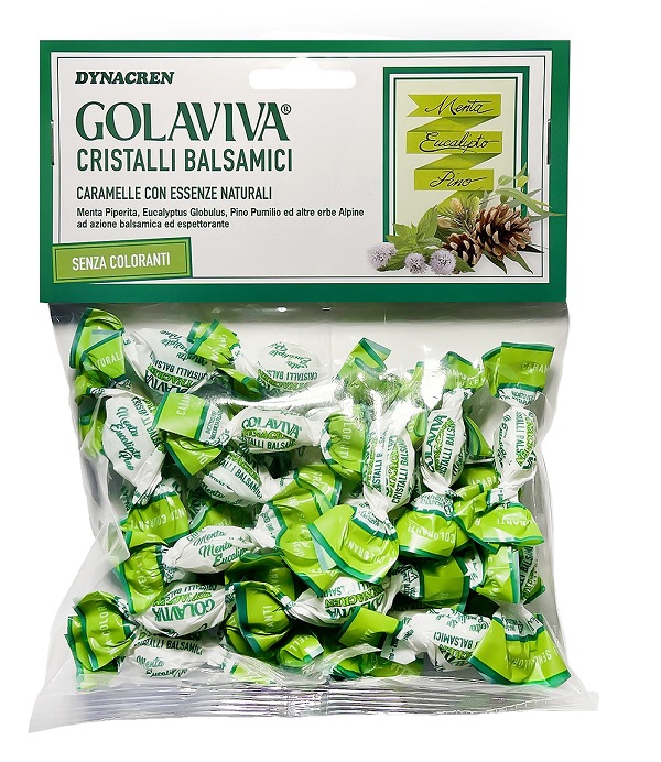 GOLAVIVA CRISTALLI BALSAMICI SACCHETTO 70 G - farmascienza.it