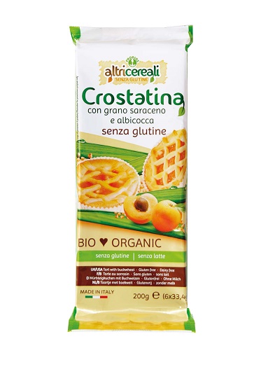 ALTRICEREALI CROSTATINA GRANO SARACENO E ALBICOCCA 6 X 33,5 G - farmascienza.it