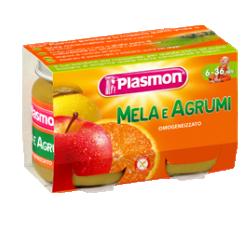 PLASMON OMOGENEIZZATO MELA AGRUMI 2 X 104 G - farmascienza.it