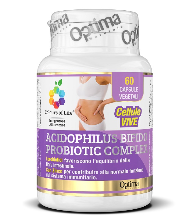 COLOURS OF LIFE ACIDOPHILUS BIFIDO COMPLEX 60 CAPSULE VEGETALI 500 MG - farmascienza.it
