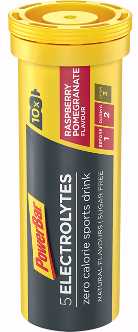 POWERBAR 5ELECTROLYTES RASPBERRY/POMEGRANATE 10 COMPRESSE - farmascienza.it
