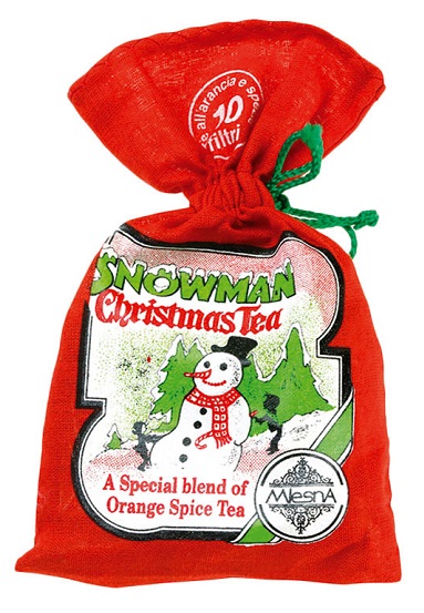 MLESNA SNOWMAN CHRISTMAS TEA TE' NERO DI CEYLON DI ALTA MONTAGNA 10 FILTRI 20 G - farmascienza.it
