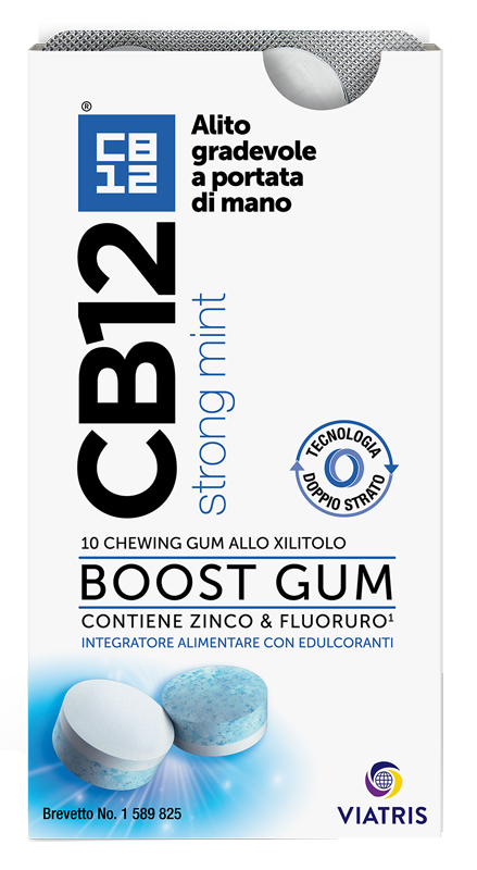 CB12 BOOST 10 CHEWING-GUM ZINCO E FLUORURO NEW FORMULATION - farmascienza.it
