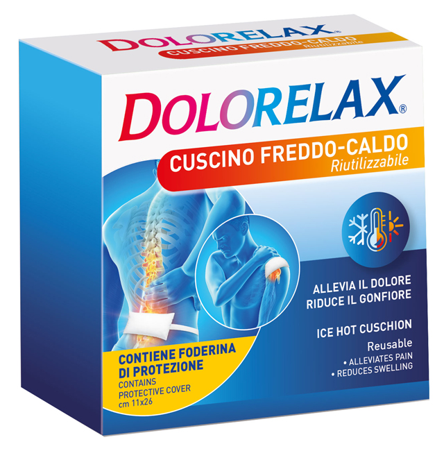 ICE HOT DOLORELAX CUSCINO RIUTILIZZABILE 11X26 CM 2 PEZZI - farmascienza.it