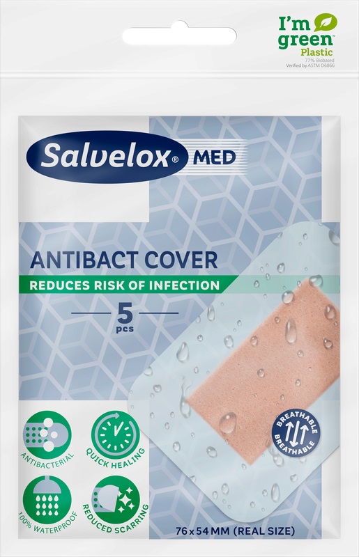 CEROTTO SALVELOX MED ANTIBACT COVER 12X5 CM 5 PEZZI - farmascienza.it