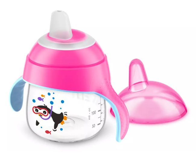 AVENT TAZZA CON BECCUCCIO DECORATA AZZURRO 200 ML - farmascienza.it