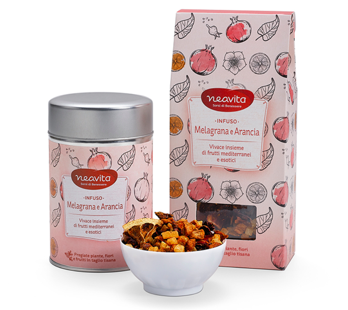NEAVITA RICARICA INFUSO MELAGRANA ARANCIA 100 G - farmascienza.it