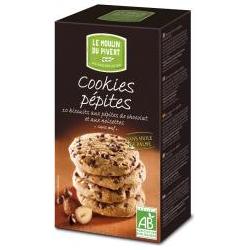 LE MOULIN DU PIVERT COOKIES CON PEPITE DI CIOCCOLATO BIO SENZA LIEVITO DI BIRRA SENZA UOVA CON OLIO DI GIRASOLE SENZA OLIO DI PALMA 175 G - farmascienza.it