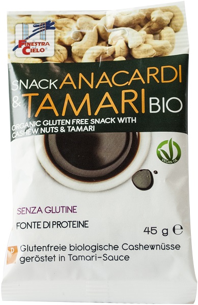 FSC SNACK ANACARDI E TAMARI BIO VEGAN FONTE DI FIBRE 45 G - farmascienza.it