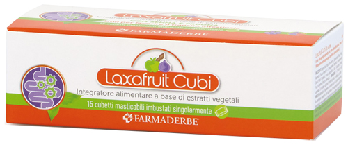 LAXAFRUIT 15 CUBETTI MASTICABILI 150 G - farmascienza.it
