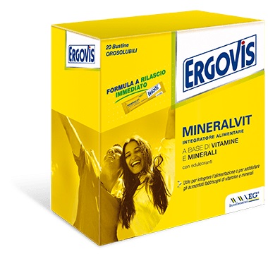 ERGOVIS MINERALVIT 20 BUSTE OROSOLUBILI 30 G - farmascienza.it