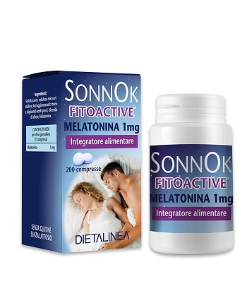 SONNOK FITOACTIVE MELATONINA 1MG 200 COMPRESSE DIETALINEA - farmascienza.it
