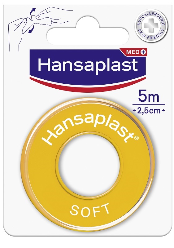 CEROTTO MEDICATO IN ROCCHETTO HANSAPLAST SOFT M5X2,5CM - farmascienza.it